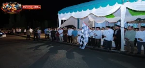 Syech Muharram Lepas Peserta Pawai Takbir Keliling Aceh Besar